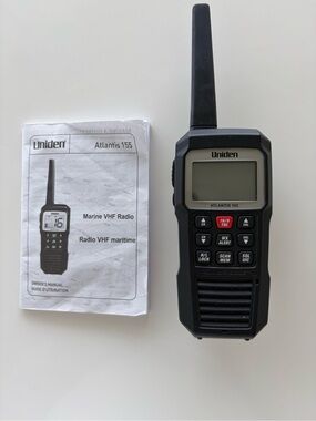 Uniden Atlantis 155 Marine VHF Radio - Black X16